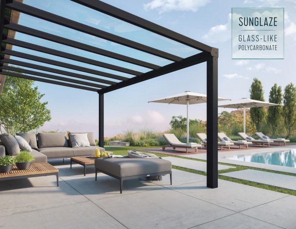 Polycarbonate Patio Cover Kits Sierra 10 Ft. X 10 Ft. Patio Cover Kit
